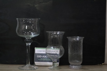 Afbeelding van Set van 3 Glazen Vazen''