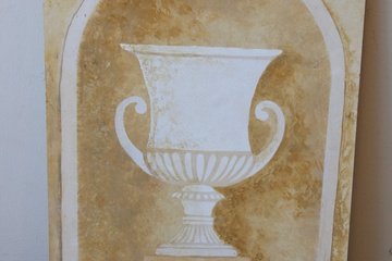 Afbeelding van Acrylschilderij van een Griekse Vaas. Niet gesigneerd.