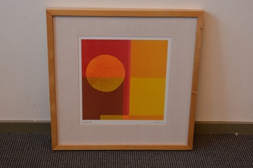 Afbeelding van Vinted lithografie van Amaina: 'Sunset'.