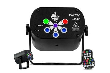 Afbeelding van Led laser projector - Discobal met blacklight