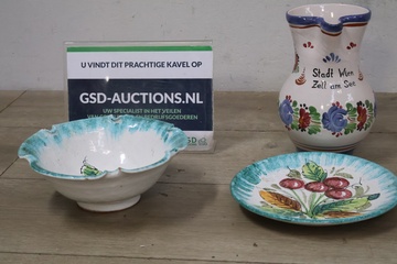 Afbeelding van Handgeschilderd Oostenrijks Keramisch Servies Set'