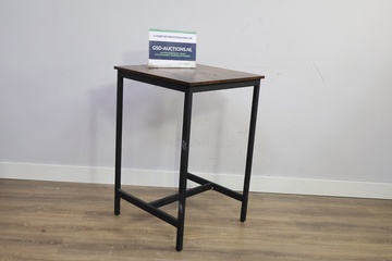 Afbeelding van Vierkante Bartafel met Houten Blad