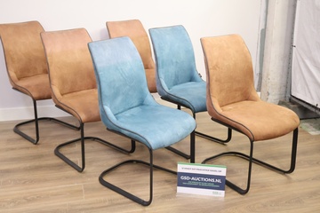 Afbeelding van Set van 6 H&H Eetkamerstoelen