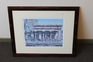 Afbeelding van Ingelijste poster van Casa con Portal Tapalpa, Mexico