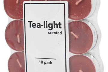 Afbeelding van 72x Aromatherapie -Geurtheelichten appel kaneel vanille