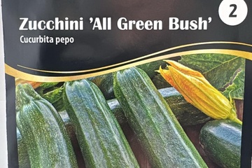 Afbeelding van 3 zakjes zaadjes voor courgette all green bush  31-12-2025