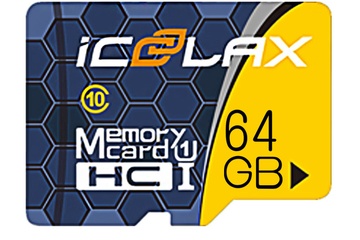 Afbeelding van 2 !! st. Icoolax Micro SDHC-UHS-1 Klasse 10, U3 geheugenkaart elk 64GB inclusief SD adapter met 3 JAAR GARANTIE