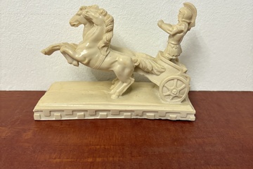 Afbeelding van ‘Quadriga’ een Romein met strijdwagen