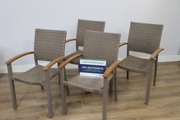 Afbeelding van Set van 4 Tuinstoelen