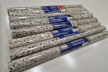 Afbeelding van 8 rollen Alkor zelfklevende decoratiefolie steen 