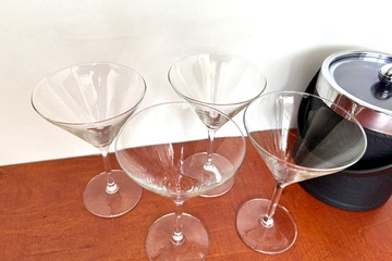 Afbeelding van Cocktail set met ijs emmer en 4 glazen