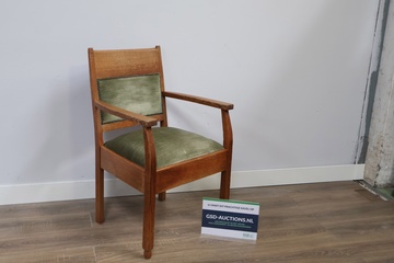 Afbeelding van Art Deco Houten Armstoel
