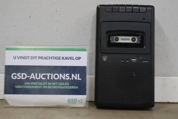Afbeelding van Zwarte Auvisio Cassetterecorder