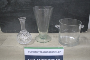 Afbeelding van Mix van 3 Glazen Vazen''