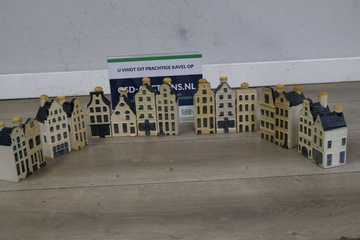 Afbeelding van Delfts blauwe KLM huisjes 15 stuks