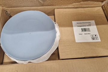 Afbeelding van 96x bamboe bord blauw