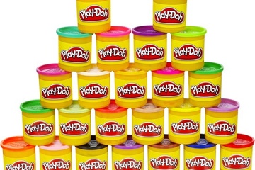 Afbeelding van Play Doh Voordeelverpakking -24 Play-Doh Potjes-Boetseerklei