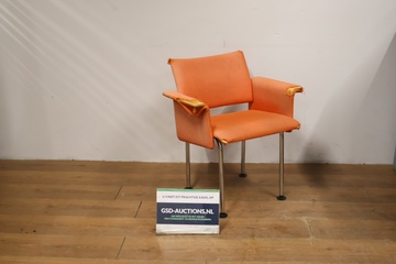 Afbeelding van Vintage Oranje Armstoel - Jaren '60'