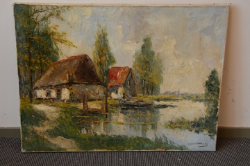 Afbeelding van Impressionistisch schilderij van P. v Klaveren