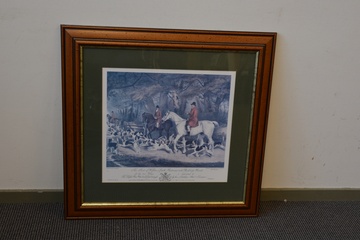 Afbeelding van Repro/artprint van een jachtscène v J.W. Giles en Davis