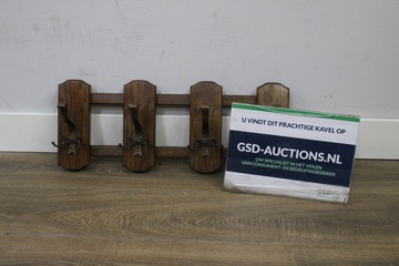 Afbeelding van Wandkapstok met 4 Dubbele Haken