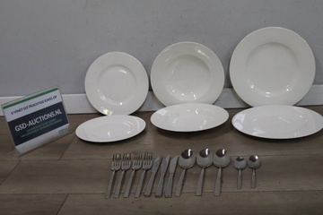 Afbeelding van Borden 6 stuks en bestek 12 stuks van Villeroy & Boch