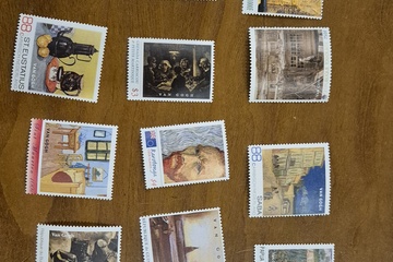 Afbeelding van Losse postzegels van gogh