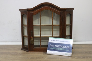 Afbeelding van Antiek Vitrine-Wandkastje