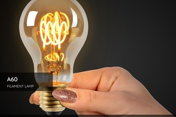 Afbeelding van Lucide A60 - Filament lamp - Ø 6 cm - LED Dimbaar