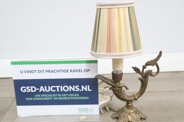 Afbeelding van Antieke bronzen tafellamp