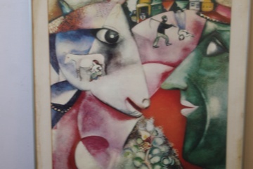 Afbeelding van Ingelijste artprint van Marc Chagall: Abstract. 1911