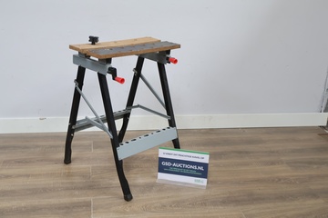Afbeelding van Opklapbare werkbank met houten blad