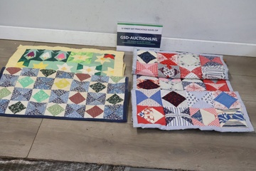 Afbeelding van Handgemaakte quilts 3 stuks