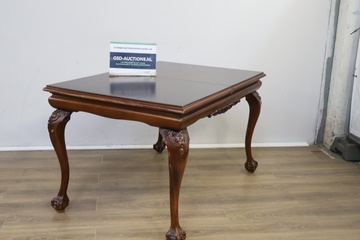 Afbeelding van Antiek Houten Chippendale-Stijl Eetkamertafel'