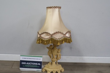 Afbeelding van Klassieke tafellamp met 2 cherubijnen