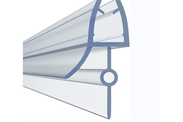 Afbeelding van Douche strip - douche deur afdichting met waterkering - 2x 60 cm