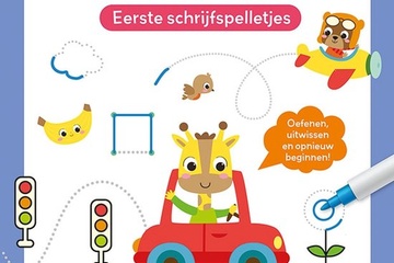 Afbeelding van Mijn oefenboek op afwasbaar papier Eerste schrijfspelletjes