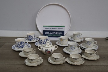 Afbeelding van Porseleinen Servies - Kop en Schotels