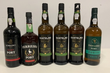 Afbeelding van Set van 4 Flessen Witte Port & 2 Rode Port