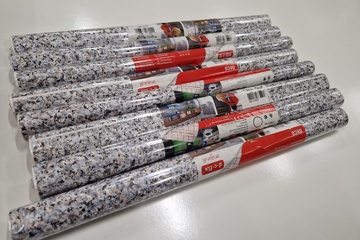 Afbeelding van 8 rollen DC-Fix zelfklevende decoratiefolie graniet 