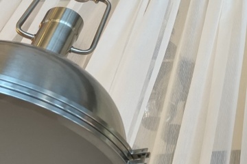 Afbeelding van RVS industriële hanglamp nieuwe in doos