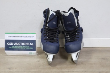 Afbeelding van Paar Blauw/Witte M-5 IJshockeyschaatsen''