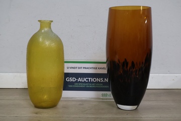 Afbeelding van Decoratieve glazen vazen 2 stuks