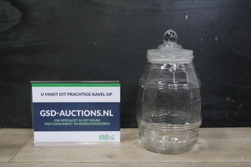 Afbeelding van Glazen snoeppot