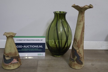 Afbeelding van Set van 3 brocante vazen