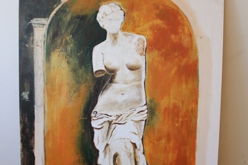 Afbeelding van Acrylschilderij van N. vd Meyden: Venus v Milo.''