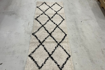 Afbeelding van Vidaxl vloerkleed 80x200 vivia shaggy zwart 