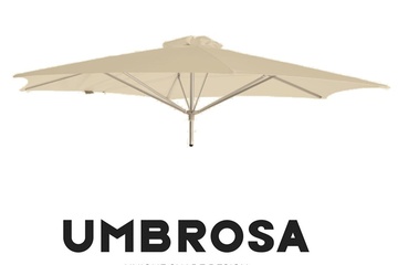 Afbeelding van Umbrosa Paraflex muurparasol kleur classico roma naturel 270cm rond (excl. arm) Nieuw