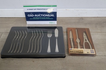 Afbeelding van 10-Delig Bestekset met 3-Delig Kreeften-Bestekset