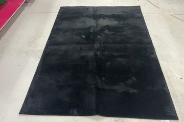 Afbeelding van Vidaxl vloerkleed 160x220 loft zwart